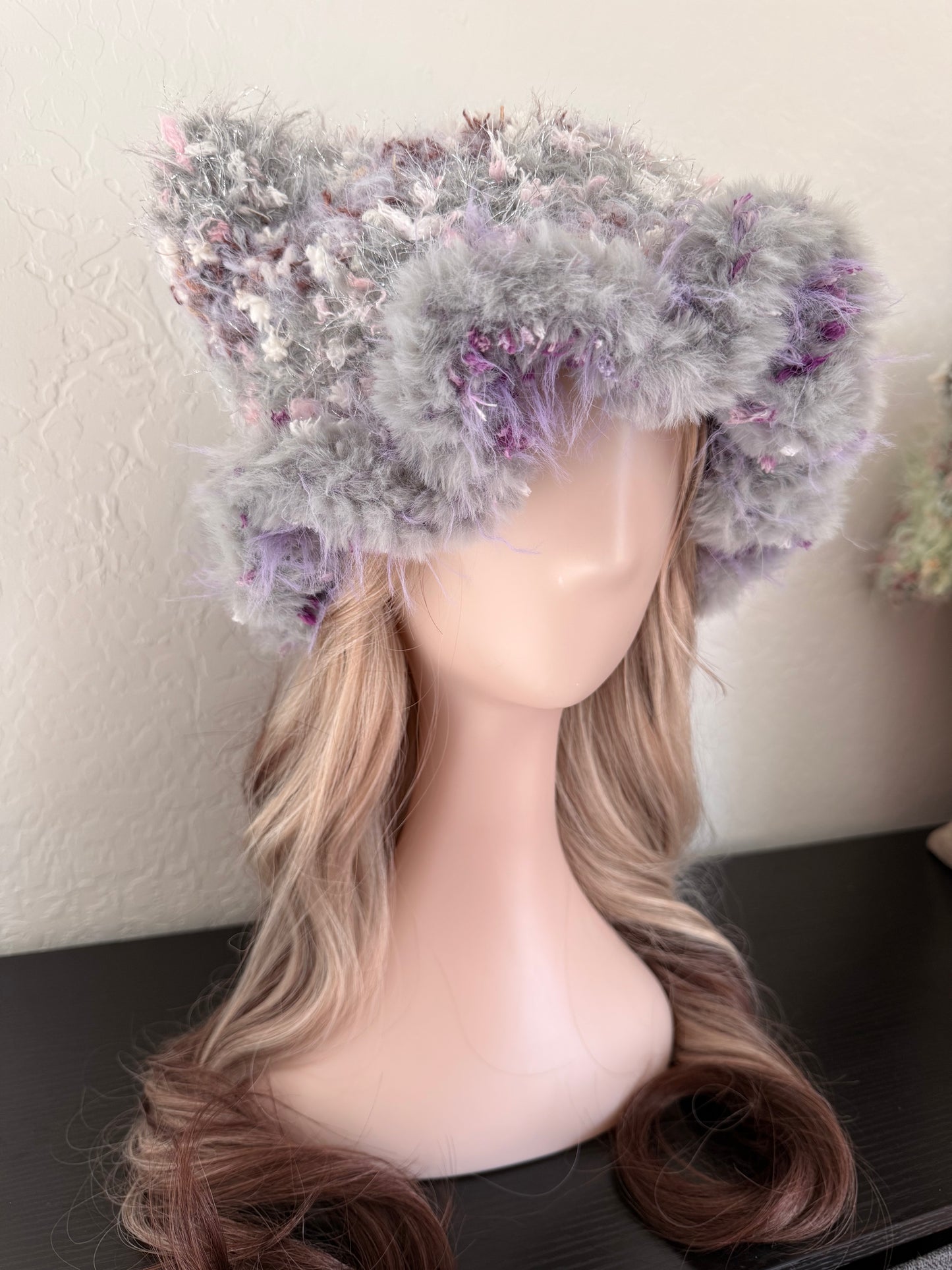 Starry Grape cat ear hat